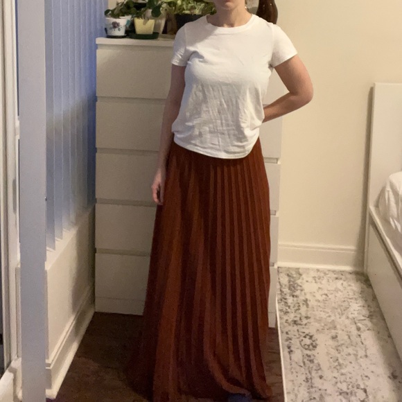 Burnt Orange Maxi Skirt L - Picture 1 of 5